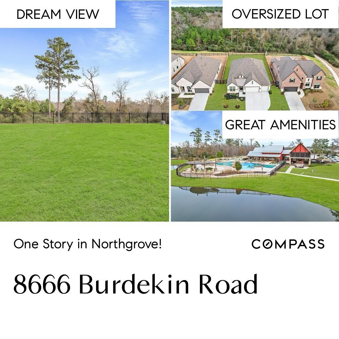 🏡 Discover Northgrove luxury at 8666 Burdekin Rd! This stunning one-story, 4-bed, 3-bath home features a 3-car garage, upgraded finishes, and a spacious lot backing to a green belt, Spring Creek, and 300+ acres of wooded Burroughs Park. Enjoy no bac