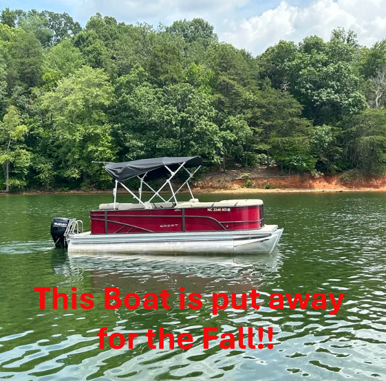 Sunburn - 20' Crest Pontoon Full Day $445 Half Day $335 (First tank of gas included)