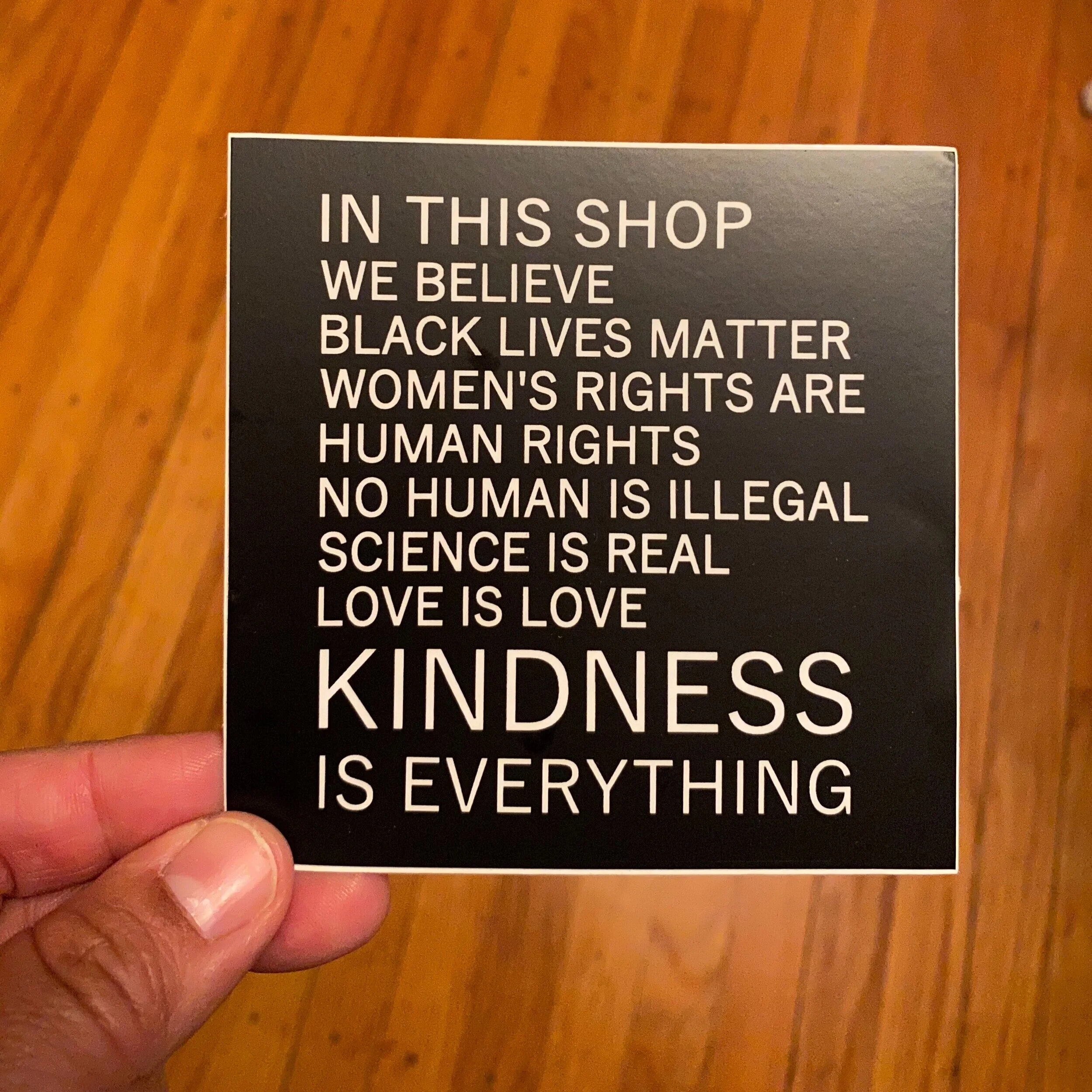 Shop Sticker - We Believe