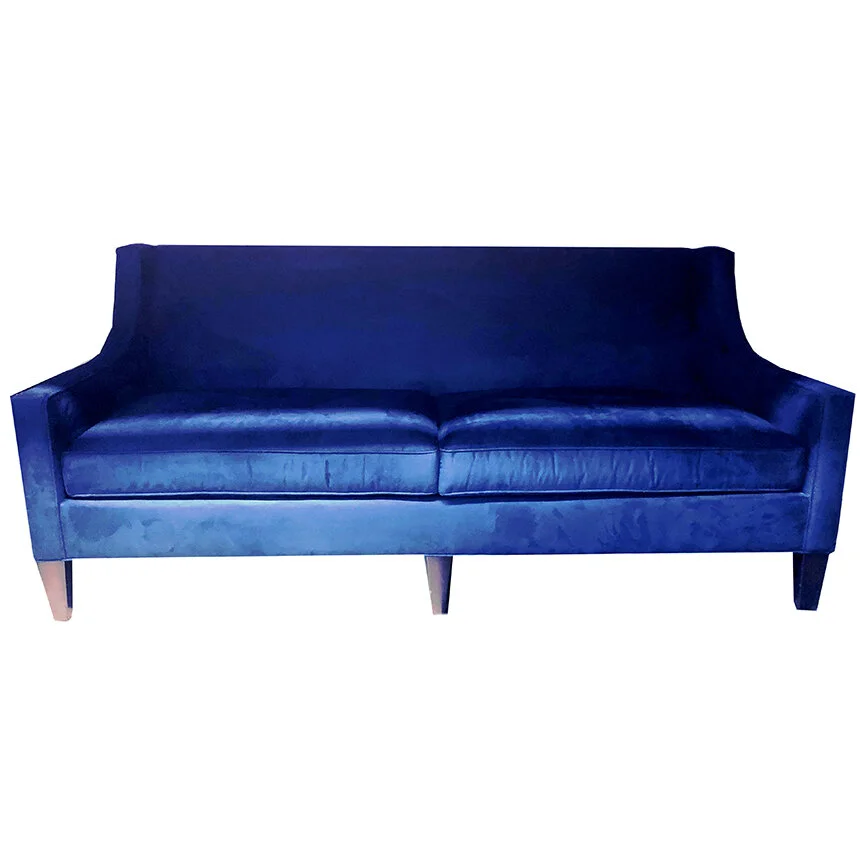 Green Velvet Tufted Sofa — Decco