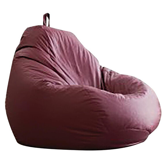 Amazon Brand - Solimo Xl Bean Bag Filled With Beans (Brown)(Faux Leather) :  Amazon.in: Home & Kitchen
