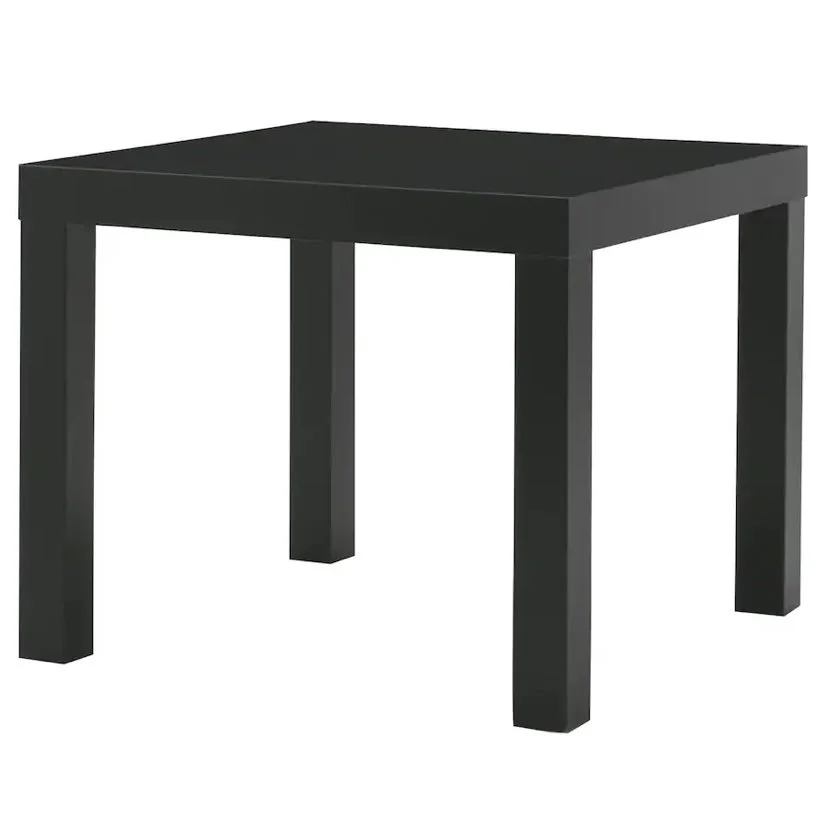 Black Wood End Table — Decco