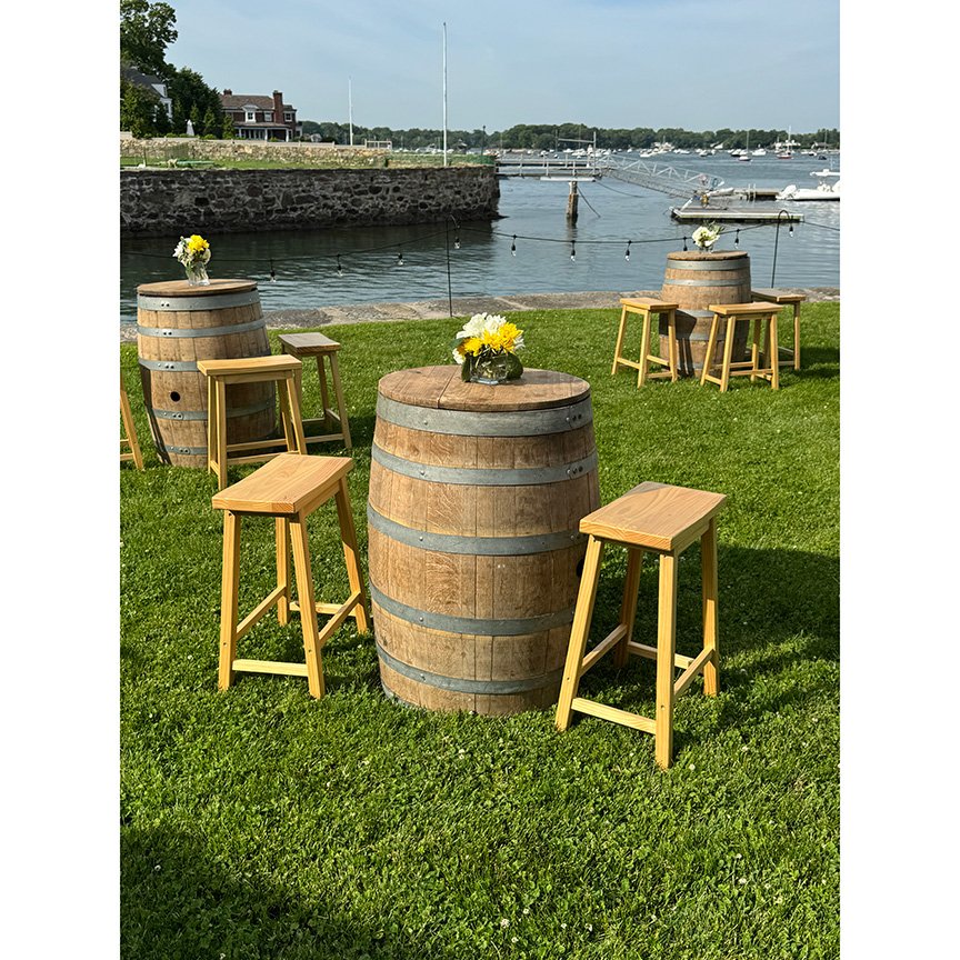 Wine Barrel w/Round Top
