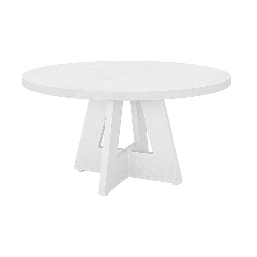 White T-Stand Dining Table