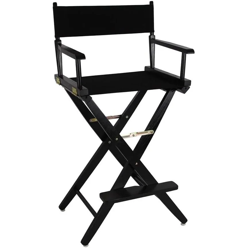 Tall Black Director's Chair