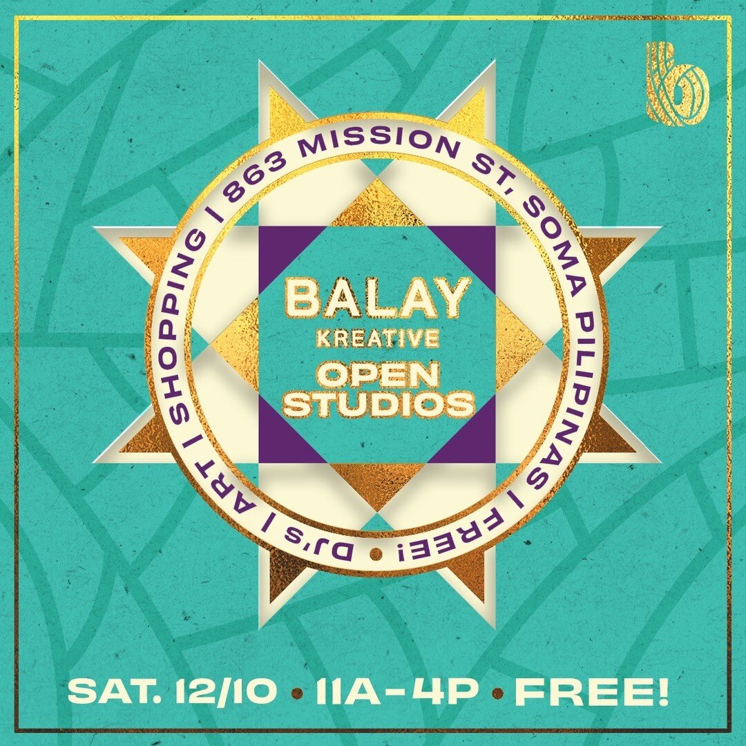 @BALAYKREATIVE IS OPENING UP THEIR DOORS AGAIN! Join us for their Open Studios where you'll get to shop small local business 🛍️ , meet the Balay Kreative resident artists 🎨 , and see DJ @stankpalmer spin some dope jams 🎶 .

RSVP now at balaykreati