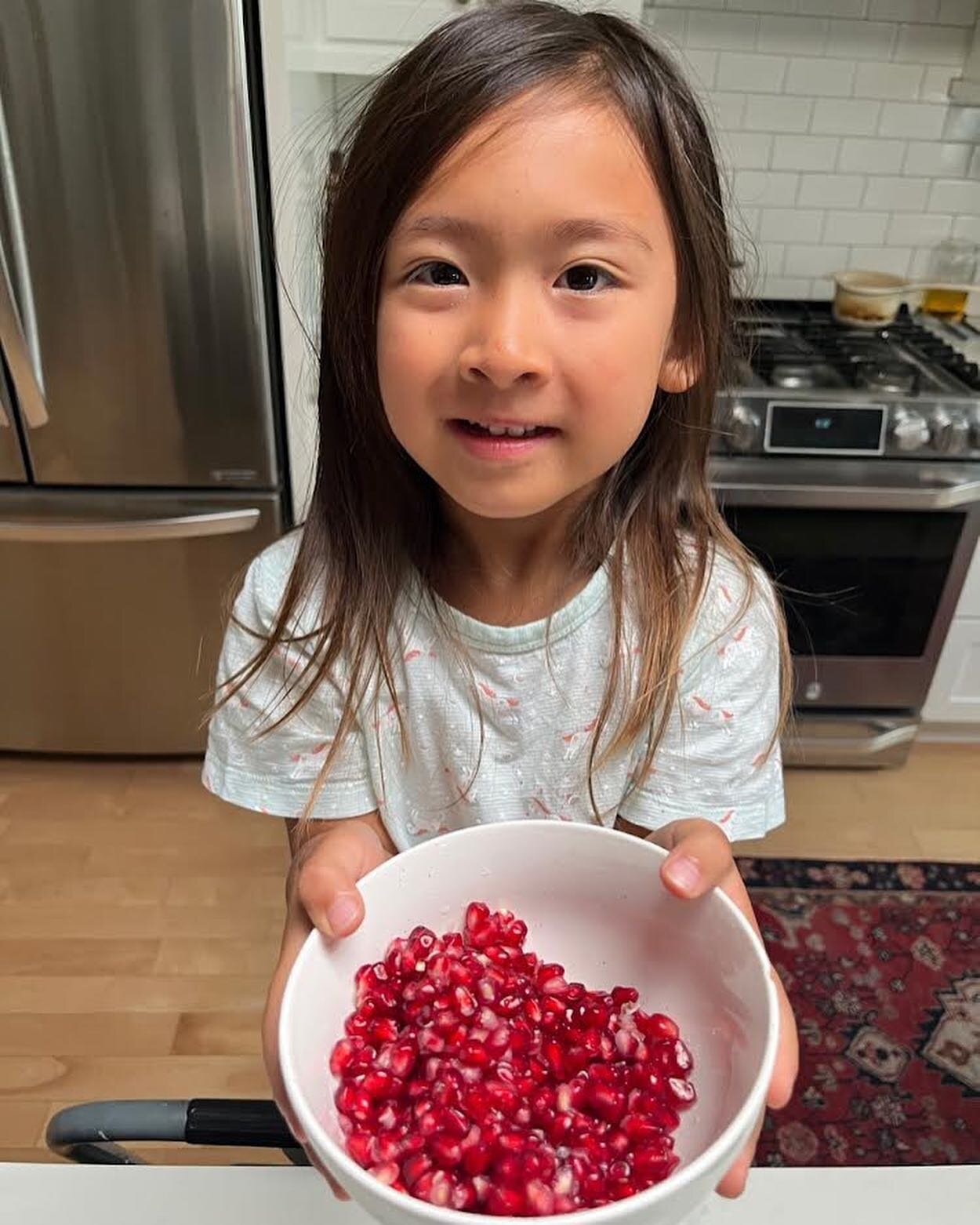 Gardening is community.
One of the joys of growing food is being able to share.  We gave our neighbor some of our pomegranate and look what we got back!