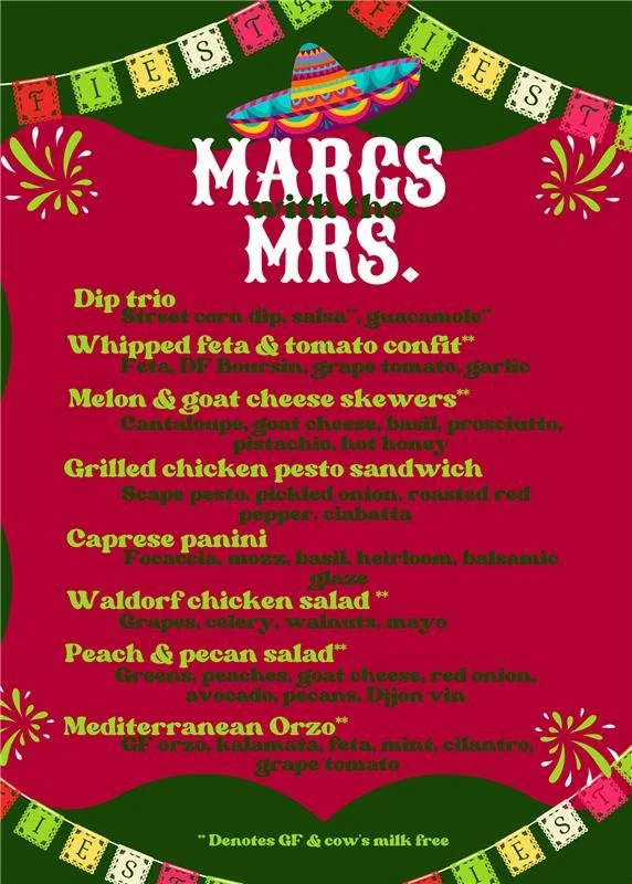 Sample Catering Menu