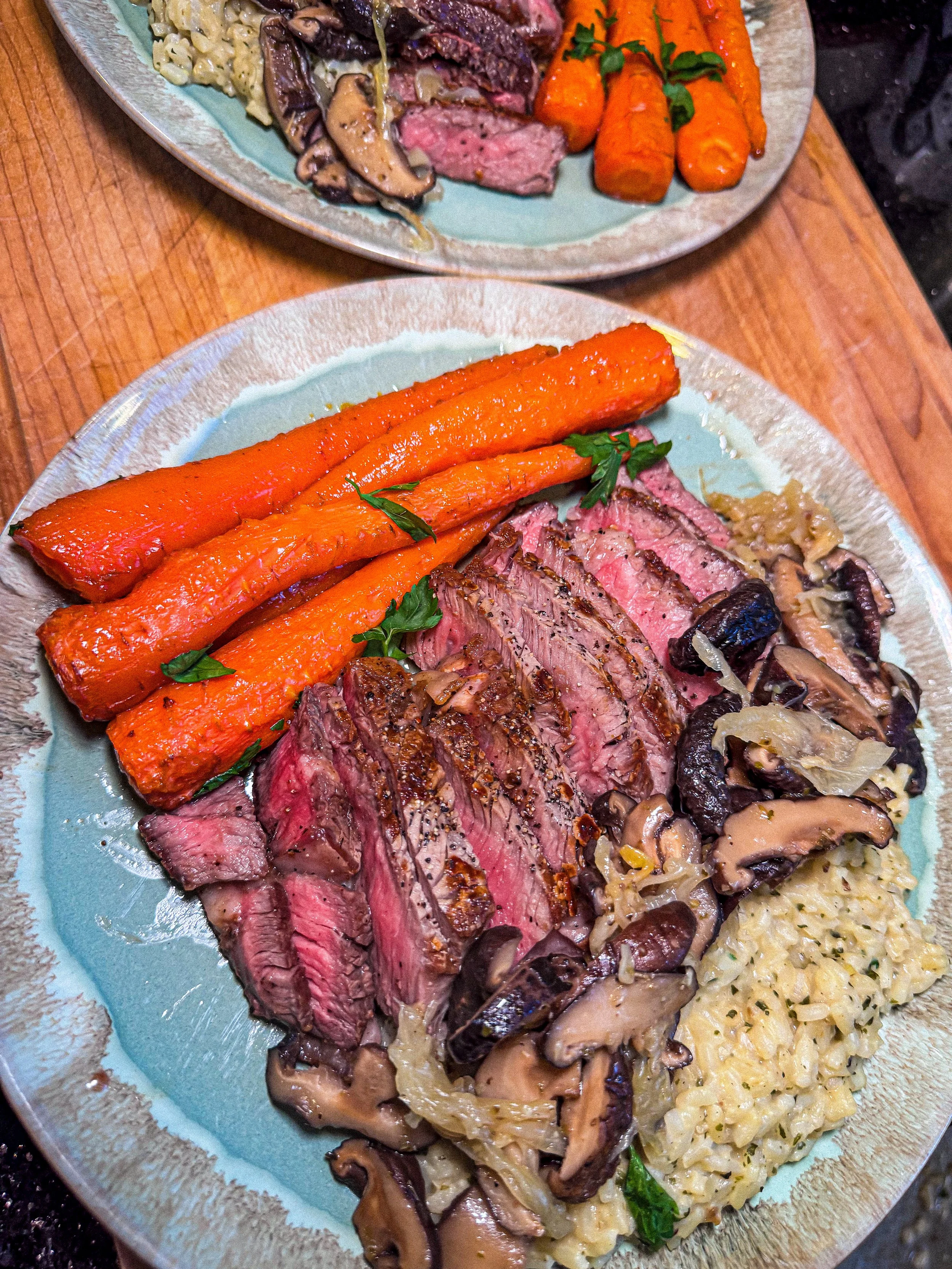 Date Night at Home - Seared Delmonico + the “fixins”