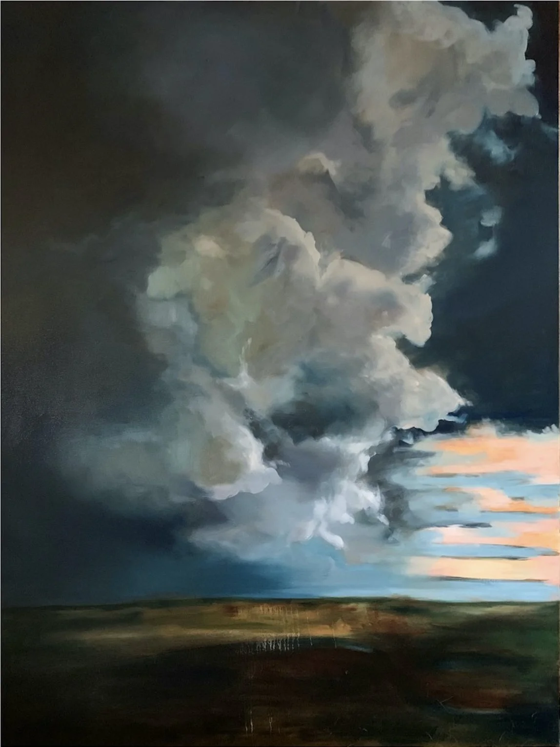 Strength For Us All Dramatic Skies Landscape Painting