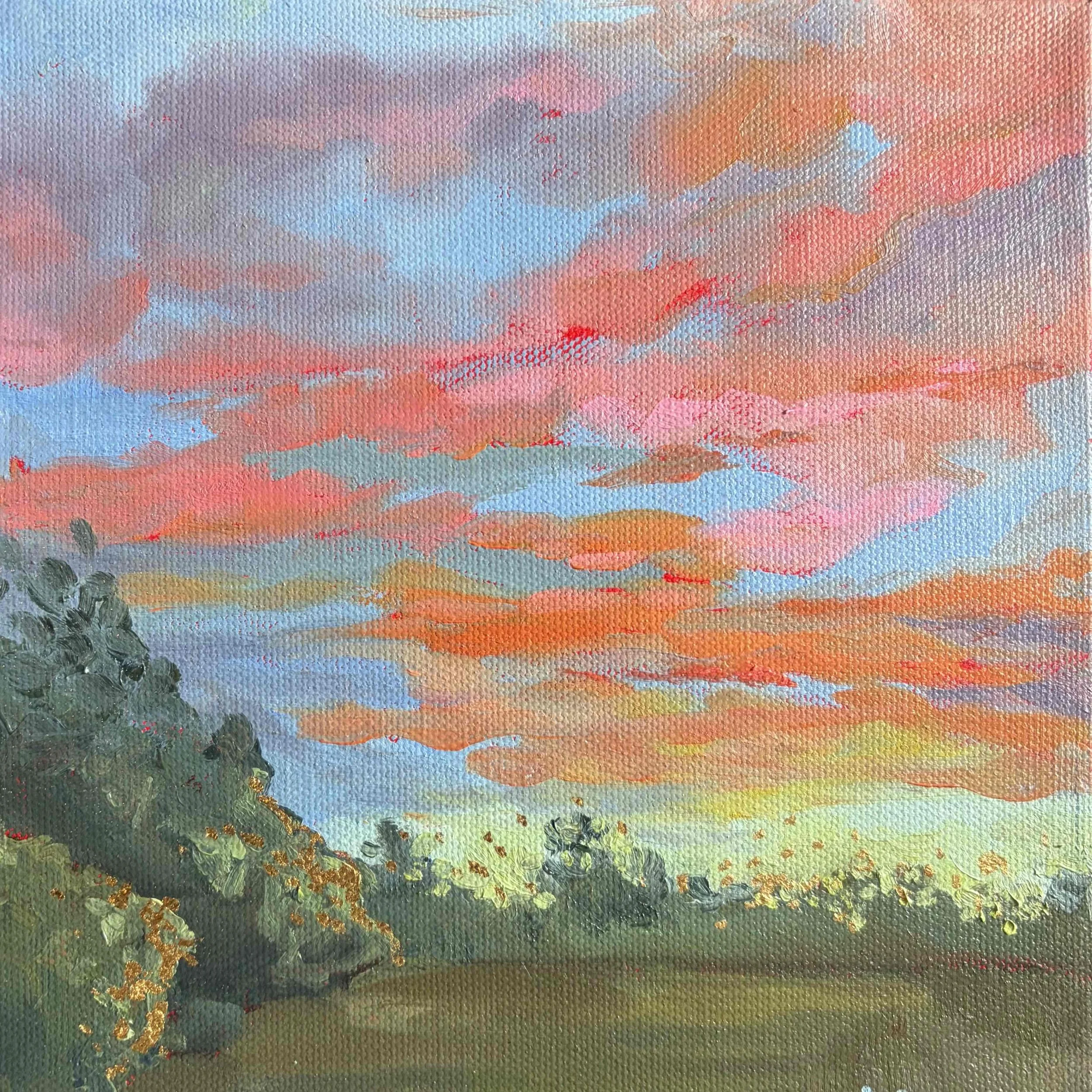 Glowing Green (Gilded) - 8x8