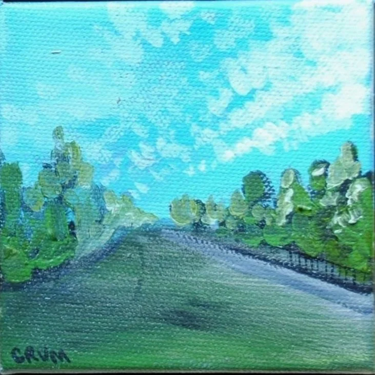 Sky Study No. 14 - Acrylic Painting - 5x5 inches