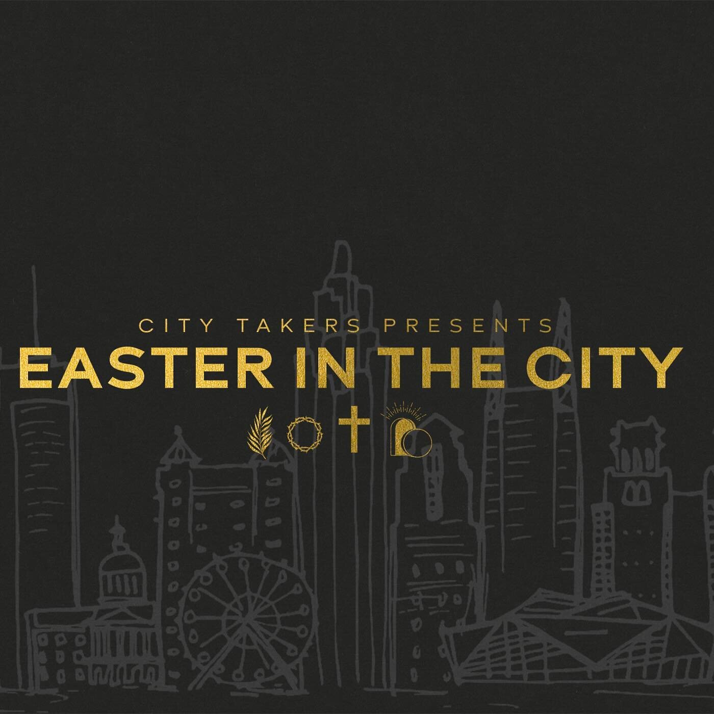 Join us as we celebrate the resurrection of Jesus!

✨EASTER IN THE CITY✨

- City wide PRAYER &amp; WORSHIP night 
  Good Friday 3/29 @ 7p

- City SERVE opportunity 
  Saturday 3/30 @ 10a

- City RESURRECTION CELEBRATION 
  Sunday 3/31 @ 10:45a
  Egg 