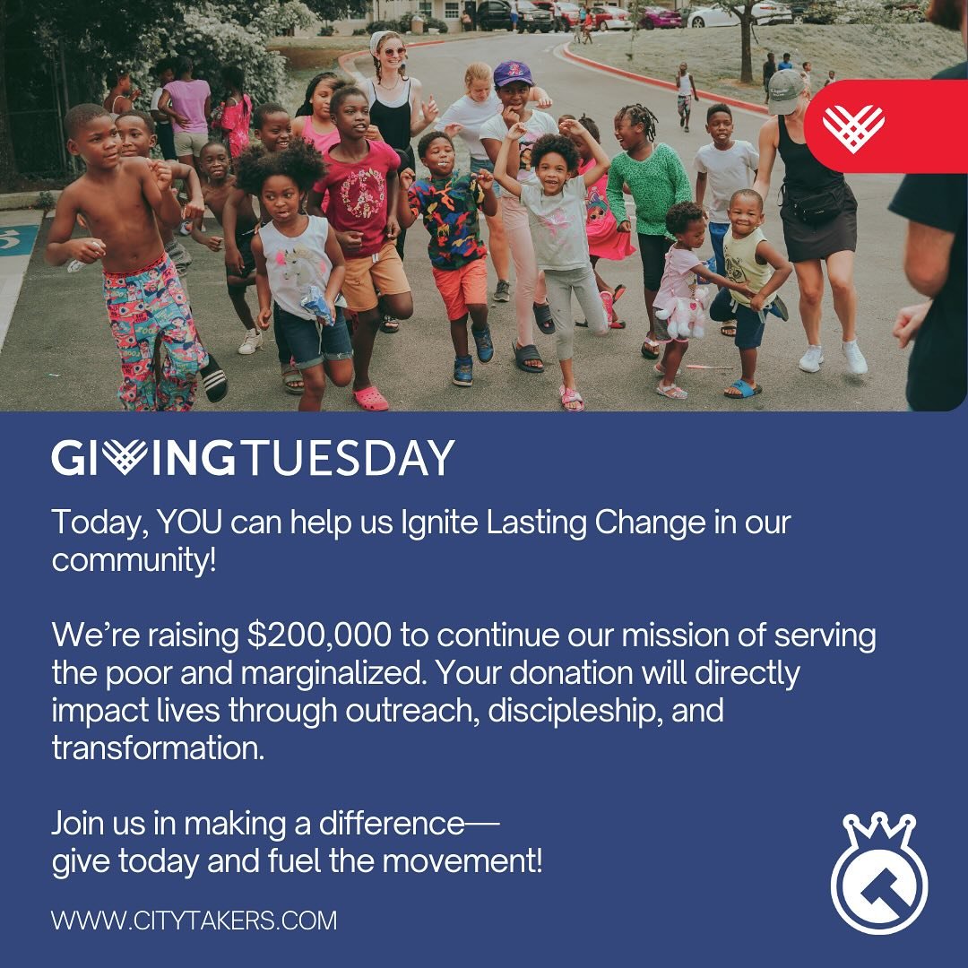 Today is #GivingTuesday, and we need your help to reach our year-end goal of $200,000! 🌟 

Every gift fuels our mission to transform lives in the city&mdash;through outreach, discipleship,hope and love. ❤️ 

Let&rsquo;s partner together to make a la