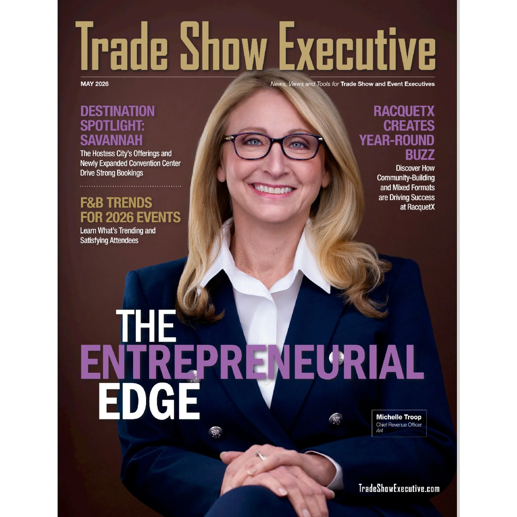 From studio to print.

Seeing this image featured on the cover and inside Trade Show Executive Magazine is always special.

That&rsquo;s the goal.

An image that carries consistently across every platform.

Where has your headshot shown up beyond Lin