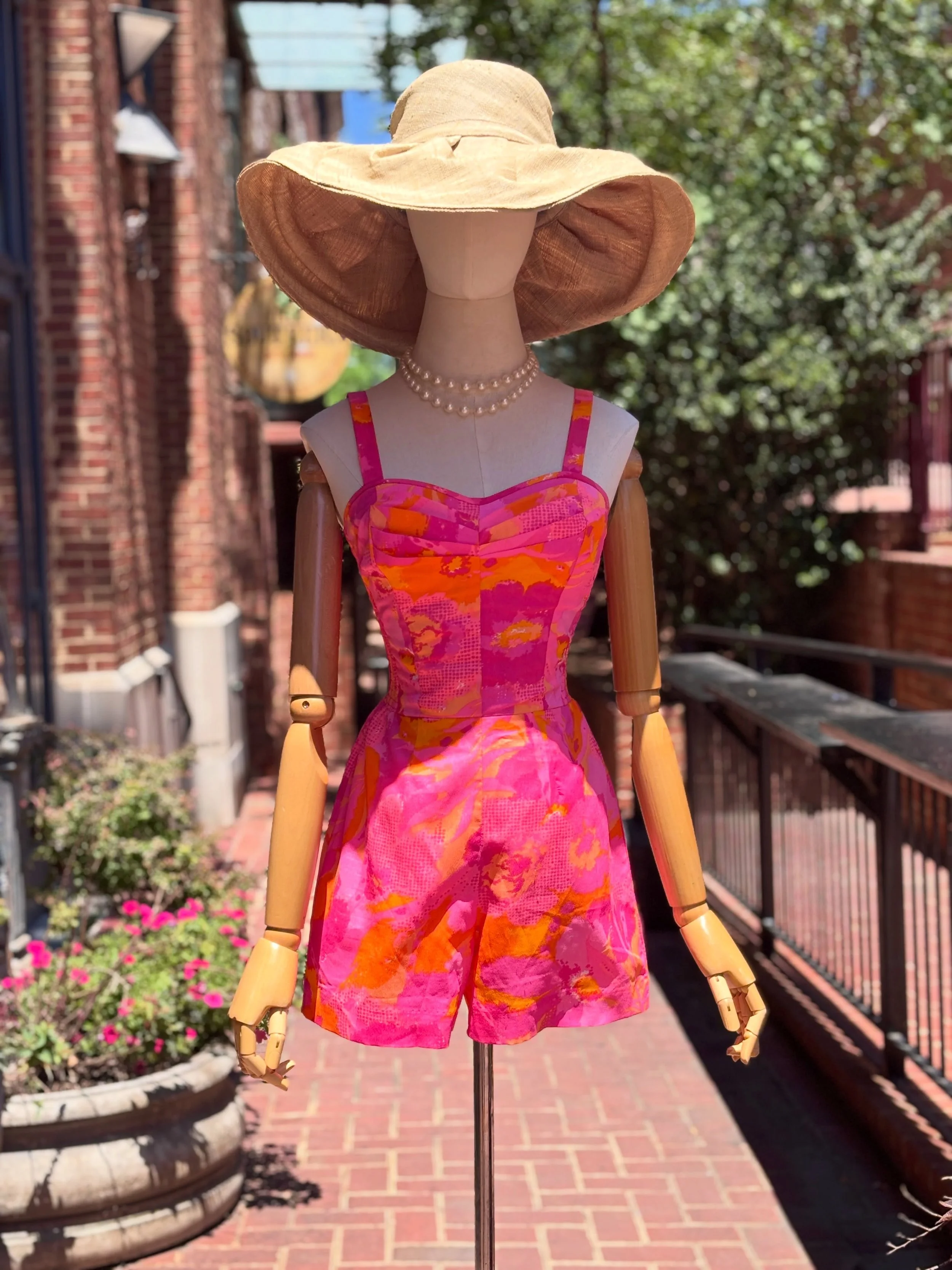 this 50/60s Kahala Hawaii pink and orange swimsuit/romper is so so perfect for summer!! 🩷🧡🌺

Size small, $140 💕

#50sfashion #vintageswimsuit #summerfashion #vintagefashion #60sfashion