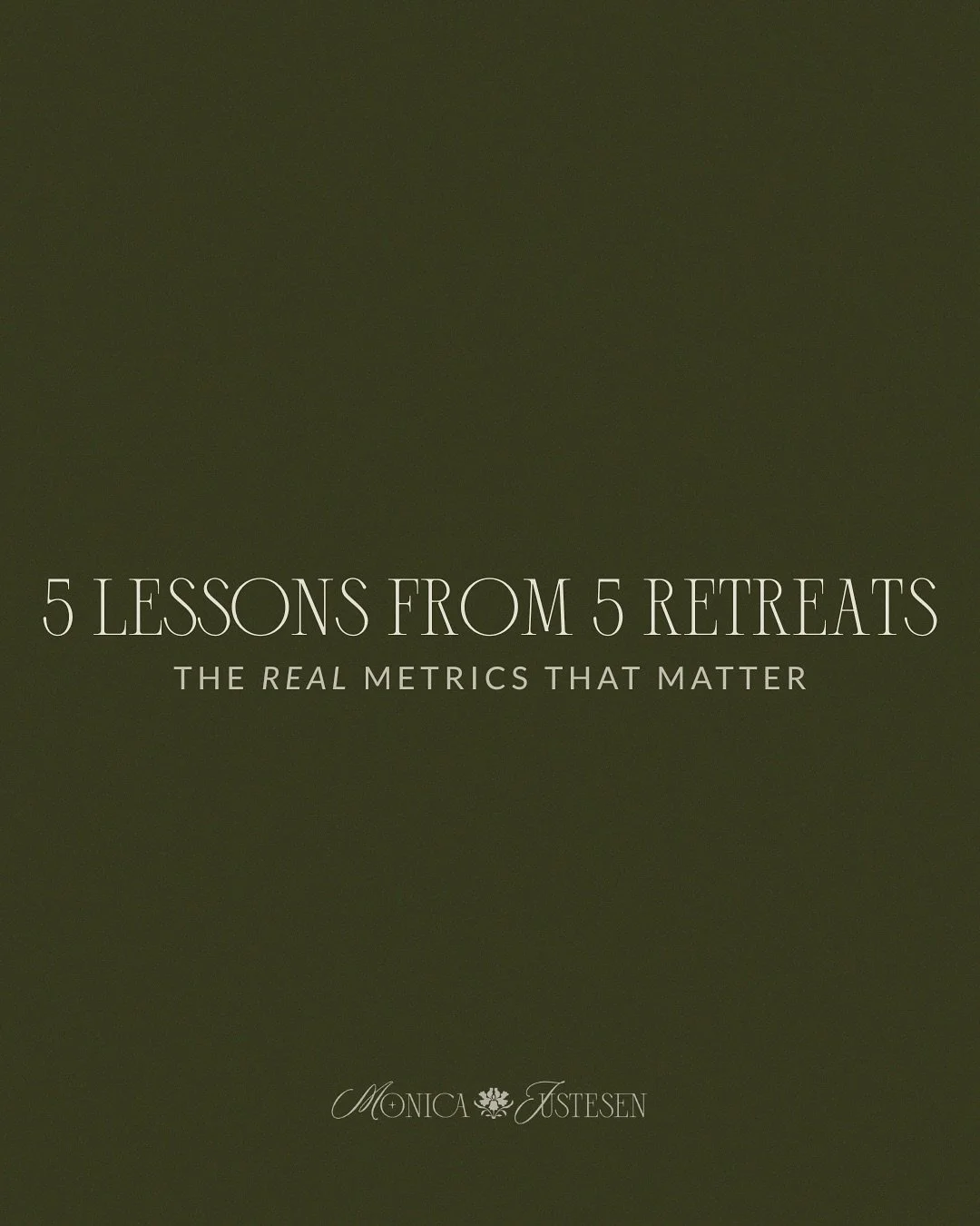 Another milestone for Retreat Magick, and another reminder of what actually matters, and what really leaves an impression long after the final hug is shared.

After capturing 5 retreats in a row over 5 weeks, here&rsquo;s what I know to be true:

🕊 
