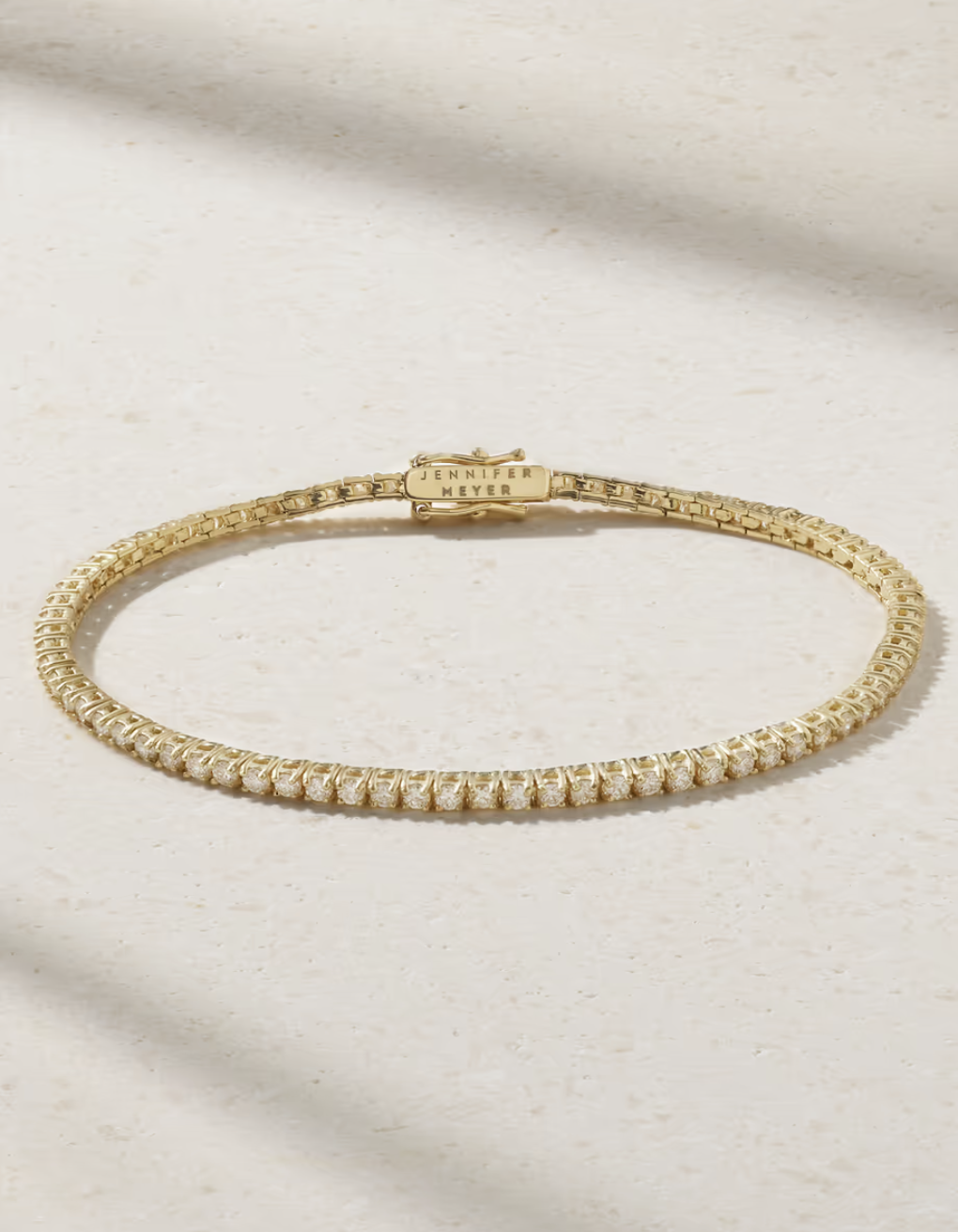 Jennifer Meyer 18k Gold Tennis Bracelet