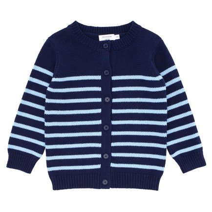 minnow unisex stripe knit cardigan