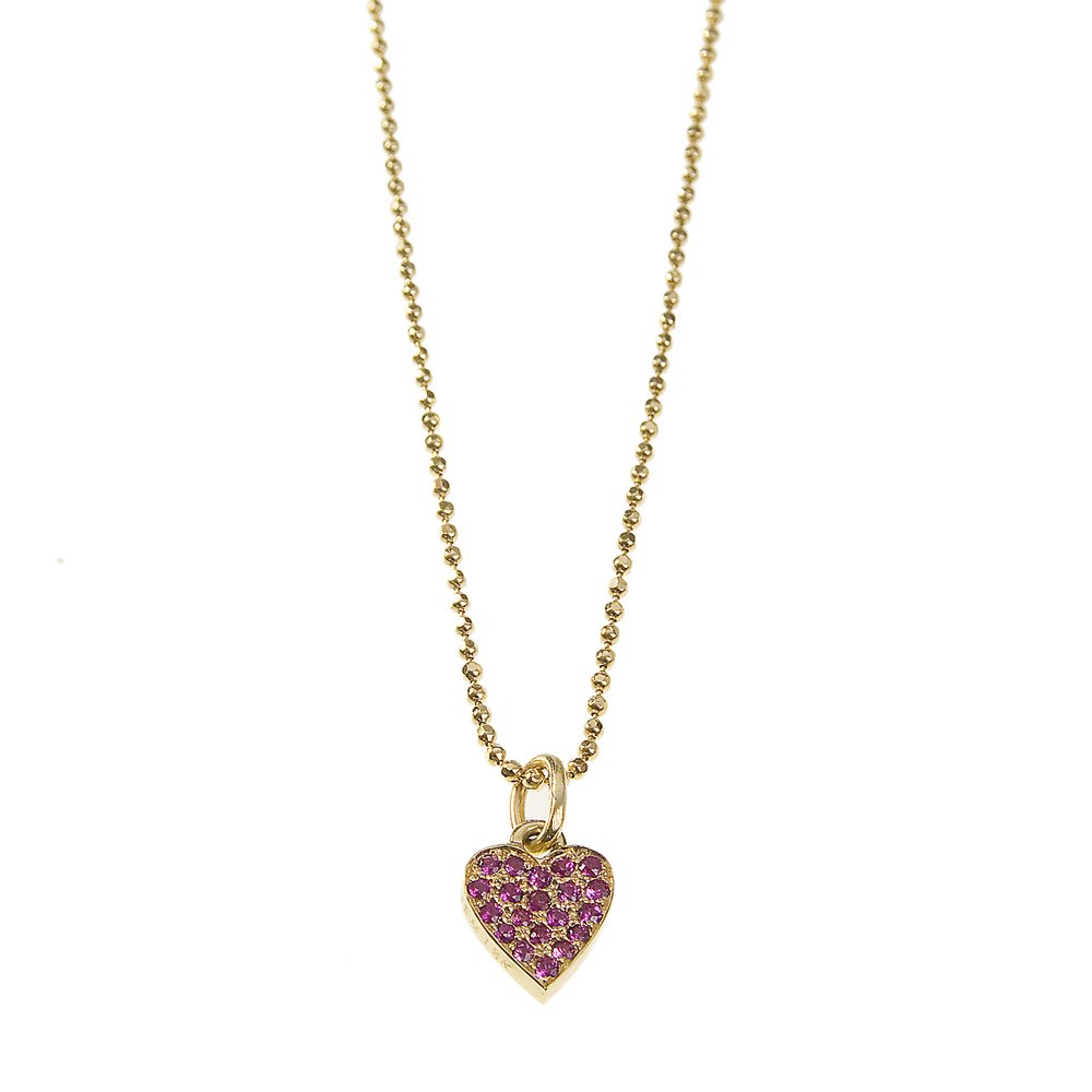 Jennifer Meyer Ruby Heart Necklace