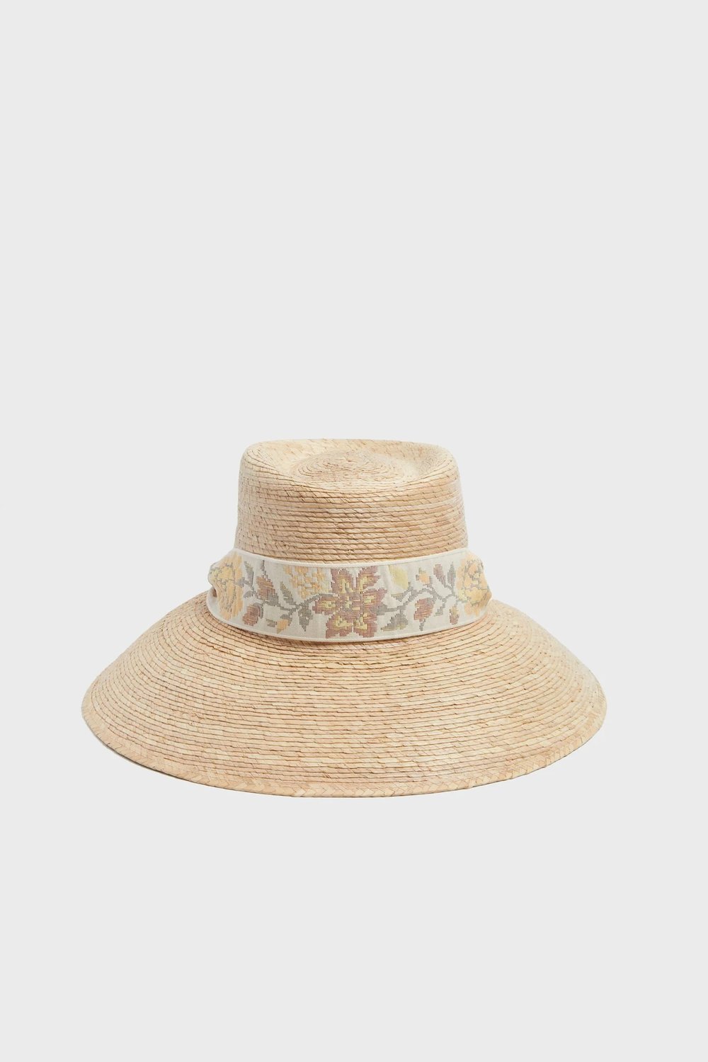 Ivory Jacquard Wildflower Hat