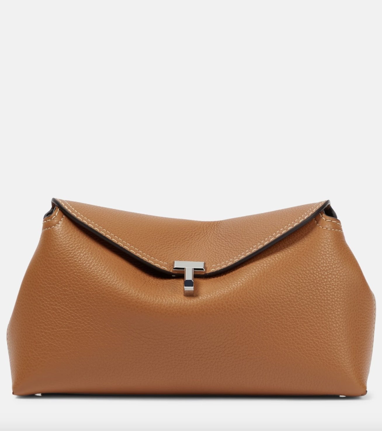 T-Lock Small Leather Clutch