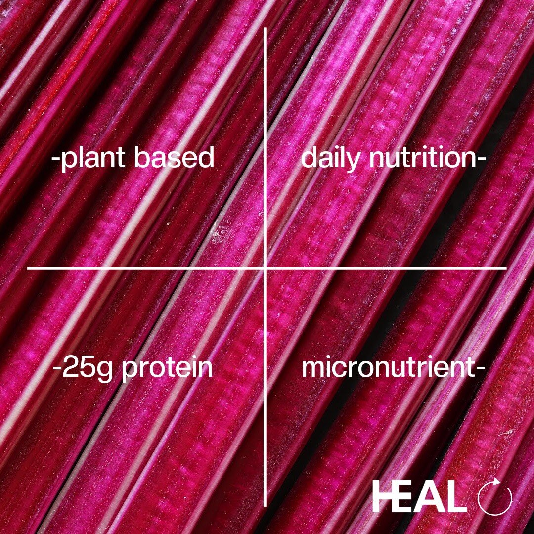 HEAL/in a meal

-plant based / daily nutrition-

-25g protein / micronutrient- 

#healinameal is complete nutrition. 

And this is just the tip of the iceberg.

Learn more with the link in the bio.