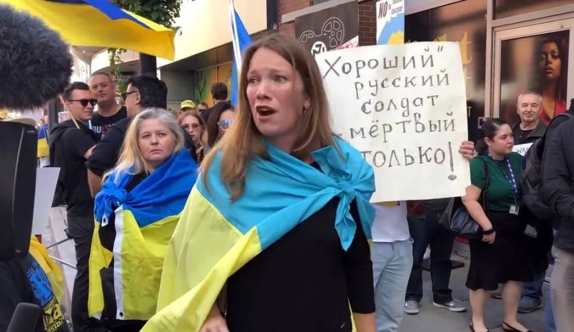 Ukrainians protest Russians at War documentary at TIFF – without seeing it