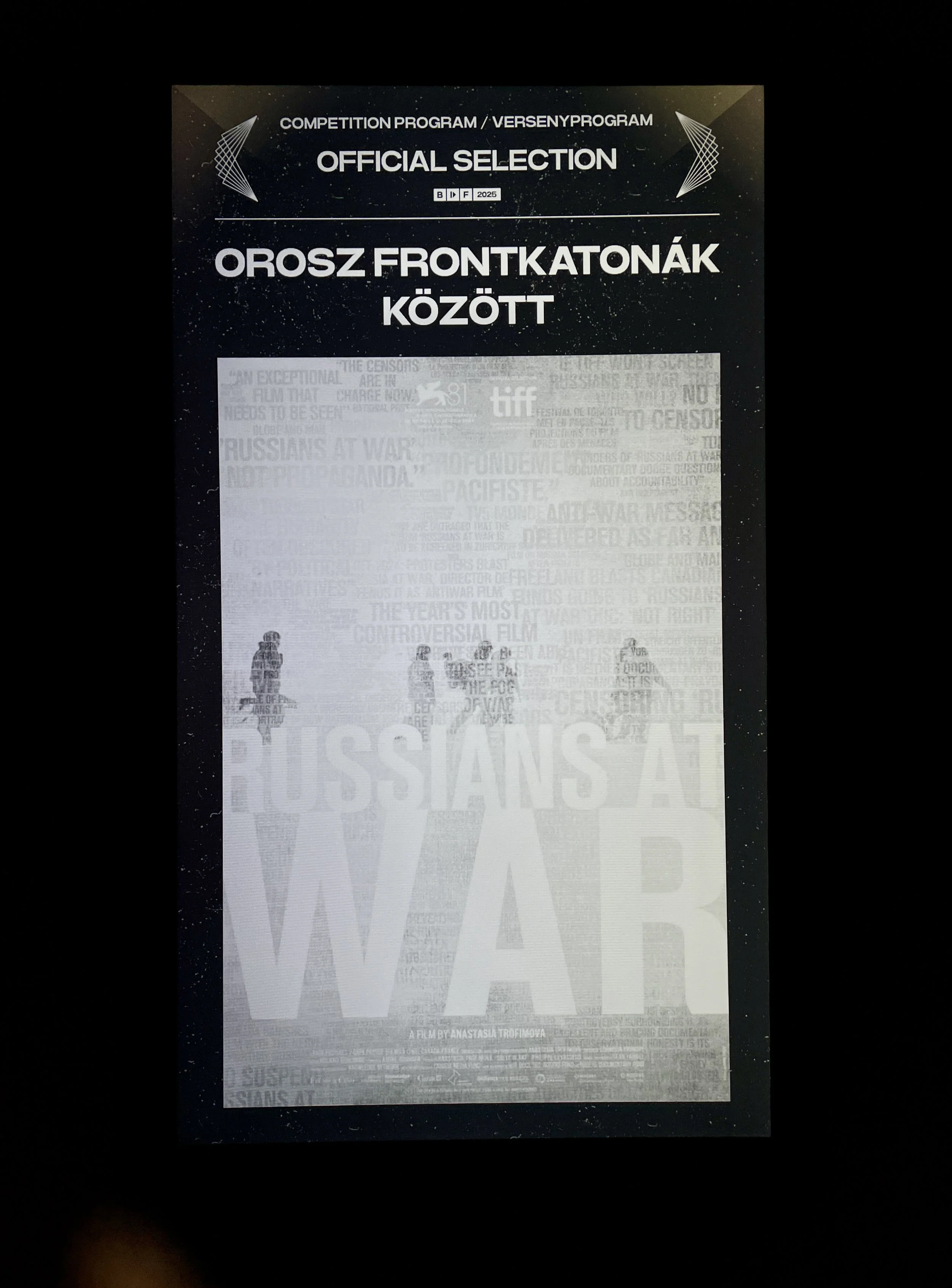 Russians at War at the Budapest International Documentary Festival