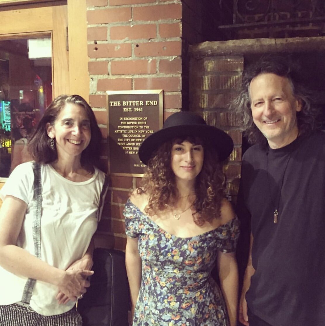 With Clifford Carter and Ann Klein at The Bitter End.