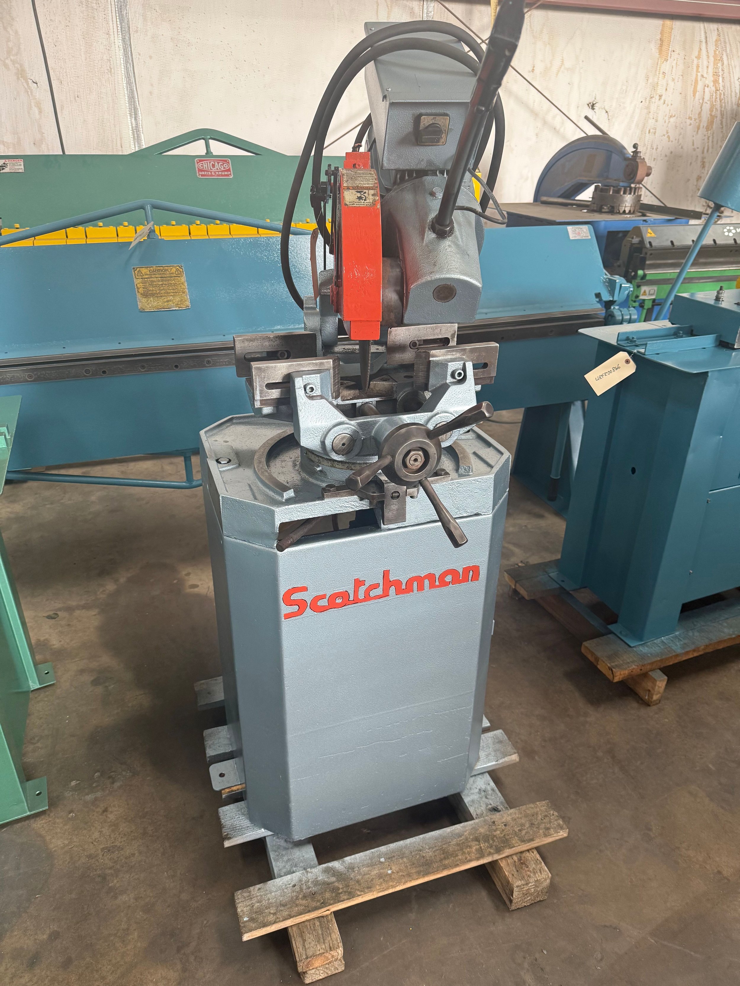 | Condition: USED | Type: COLD SAW  | Manufacturer: scotchman | Model: CPO350LT| Year: UNKNOWN |