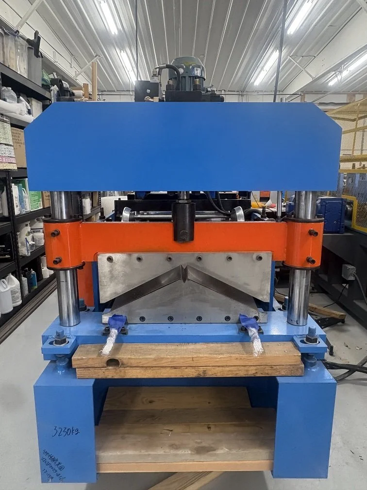 USED ROLLFORMER 24" W VALLEY MACHINE W/ 3/4" W AND HEMS