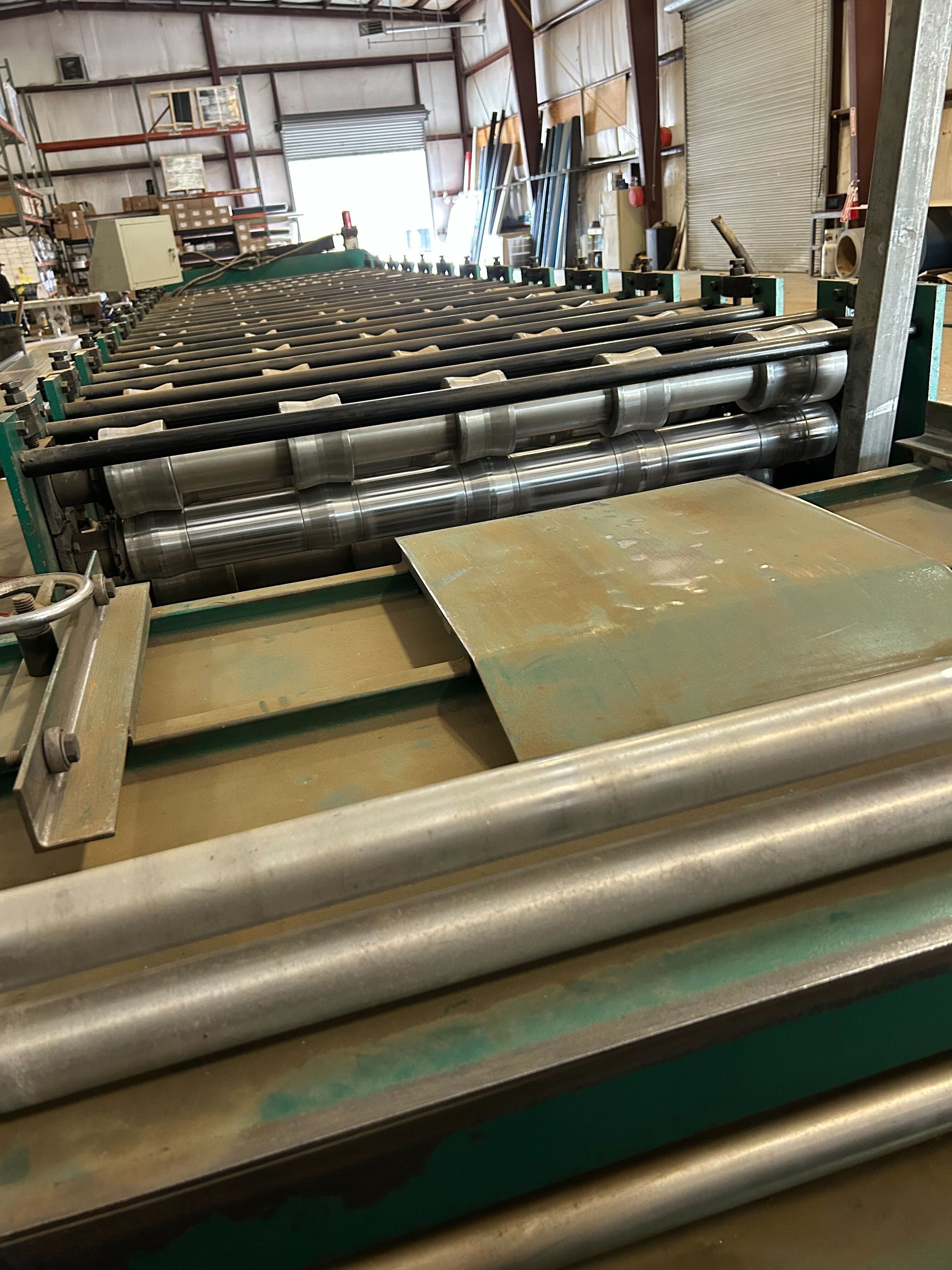 USED GRIFFIN AG PANEL LINE WITH DECOILER AND COIL CART COMBO