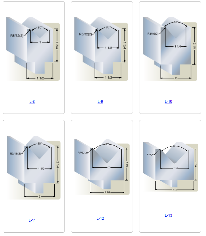RK Press Brake Dies — Red River Machinery Inc