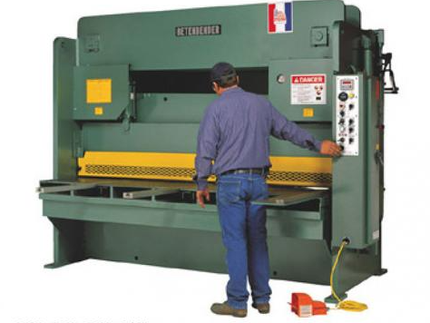 Experience clean, accurate cuts with the Betenbender 3/4 Hydraulic Shear. Offering user-friendly controls and a strong backgauge for effortless material handling. Perfect for shearing tough materials!