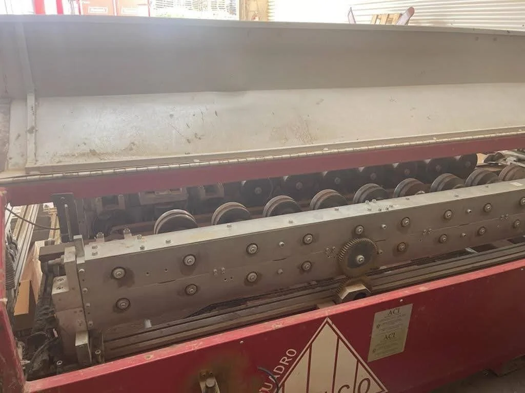 USED SCHLEBACH ROLLFORMER ROOF PANEL MACHINE — Red River Machinery Inc