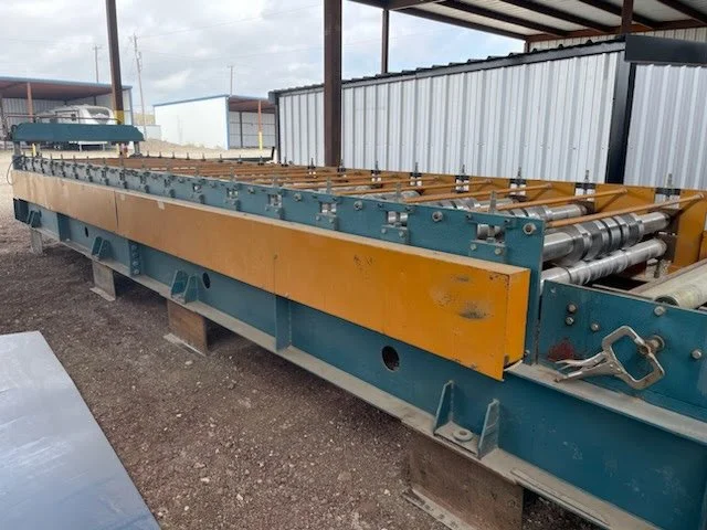 USED CHINA IMPORT PBR ROLLFORMER R PANEL MACHINE,used machinery, sheet metal machinery, metal fabrication machines, used machinery for sale, metal brake for sale, used sheet metal equipment,