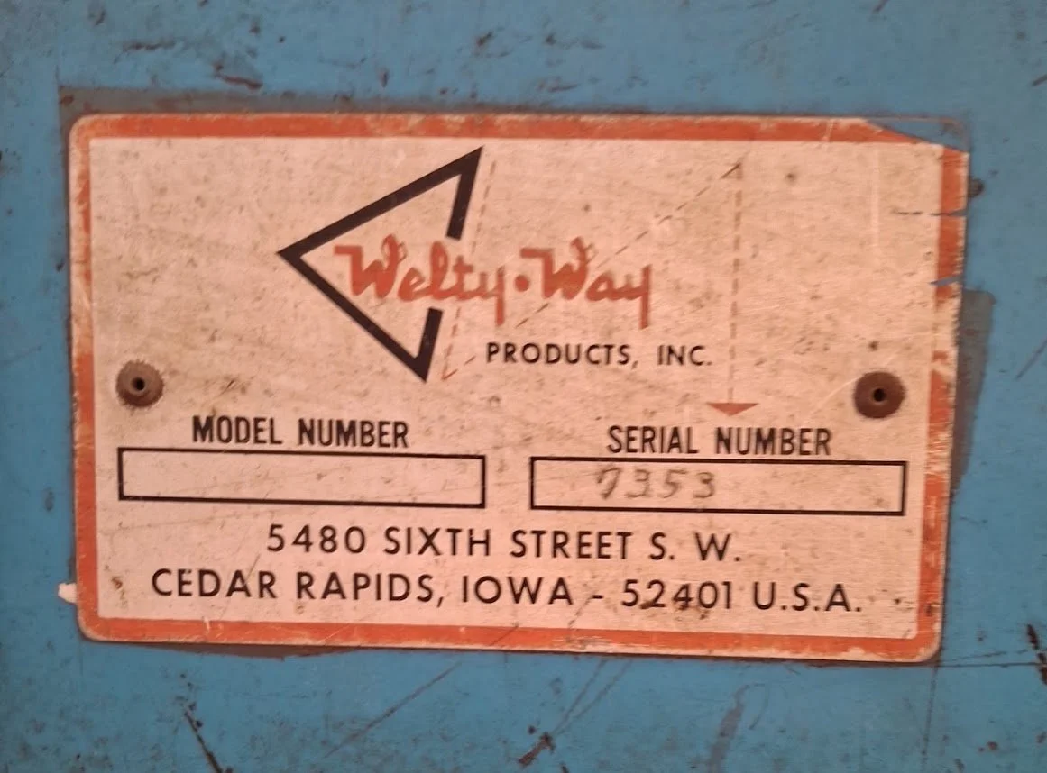 USED WELTI-WAY 10K LBS X 50” DECOILER WITH COIL CART COMBO