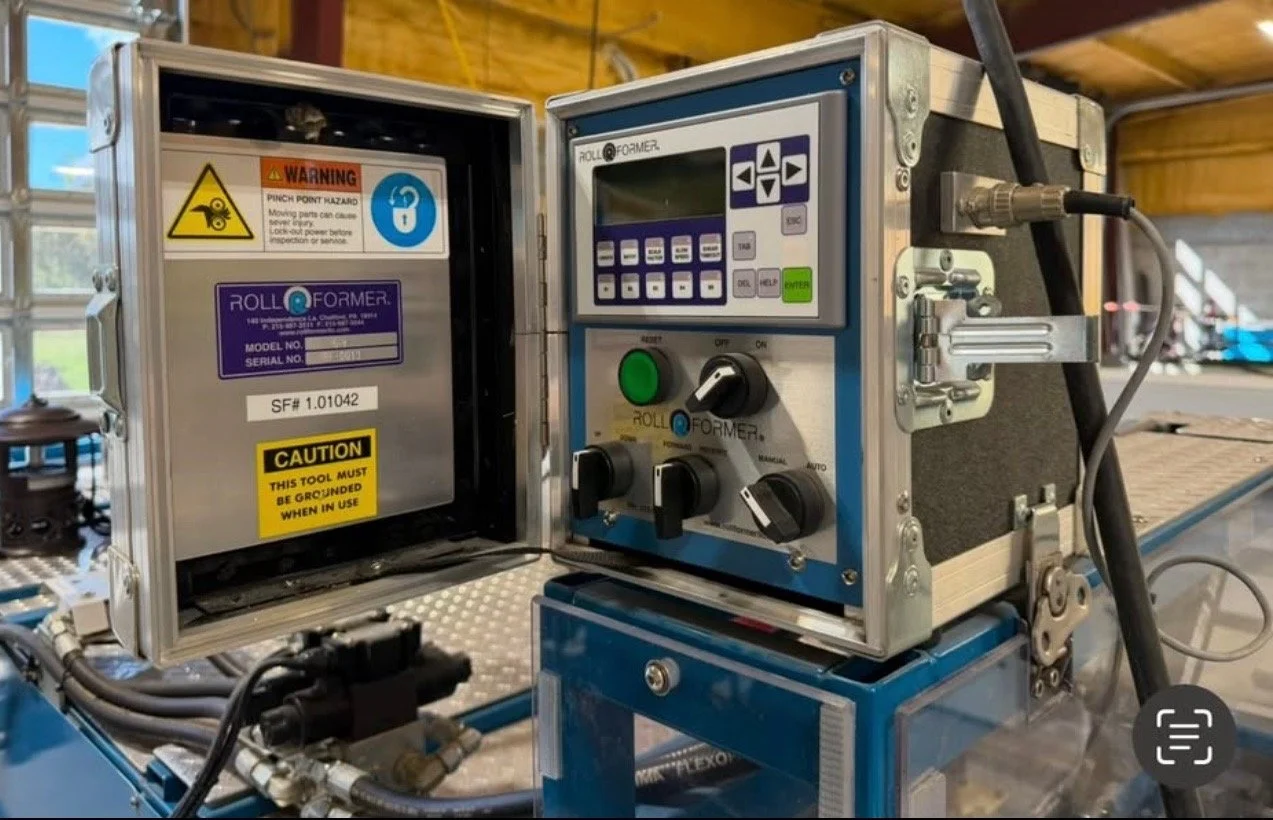 USED 2023 5 V CRIMP ROOF PANEL ROLLFORMING MACHINE