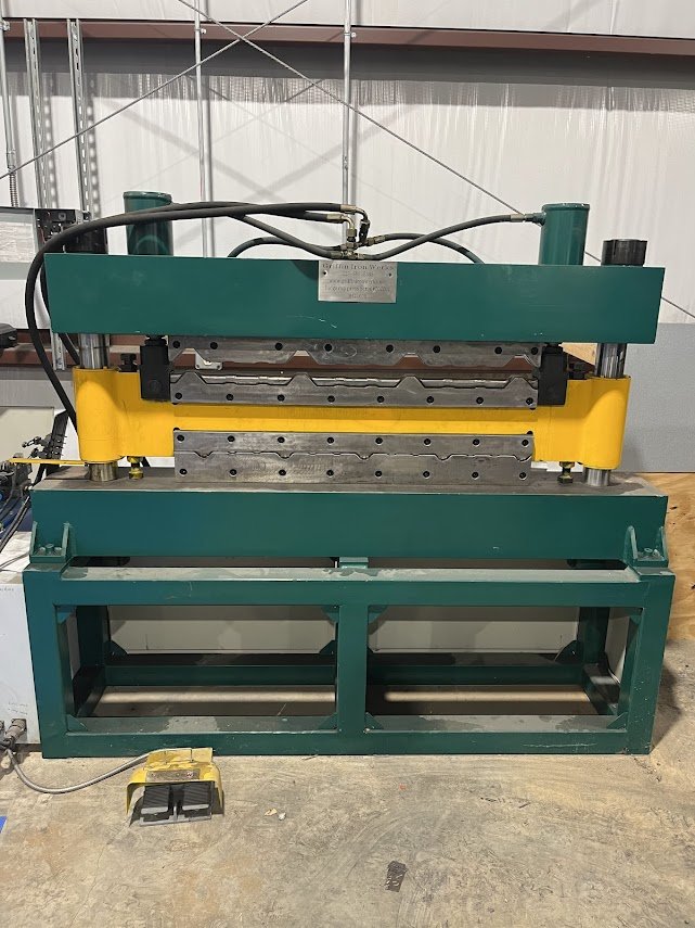 the power of the used Griffin Iron Works PBR/AG panel bender press! With dual stations and air-over-hydraulic cylinders, it's perfect for your metalworking needs.