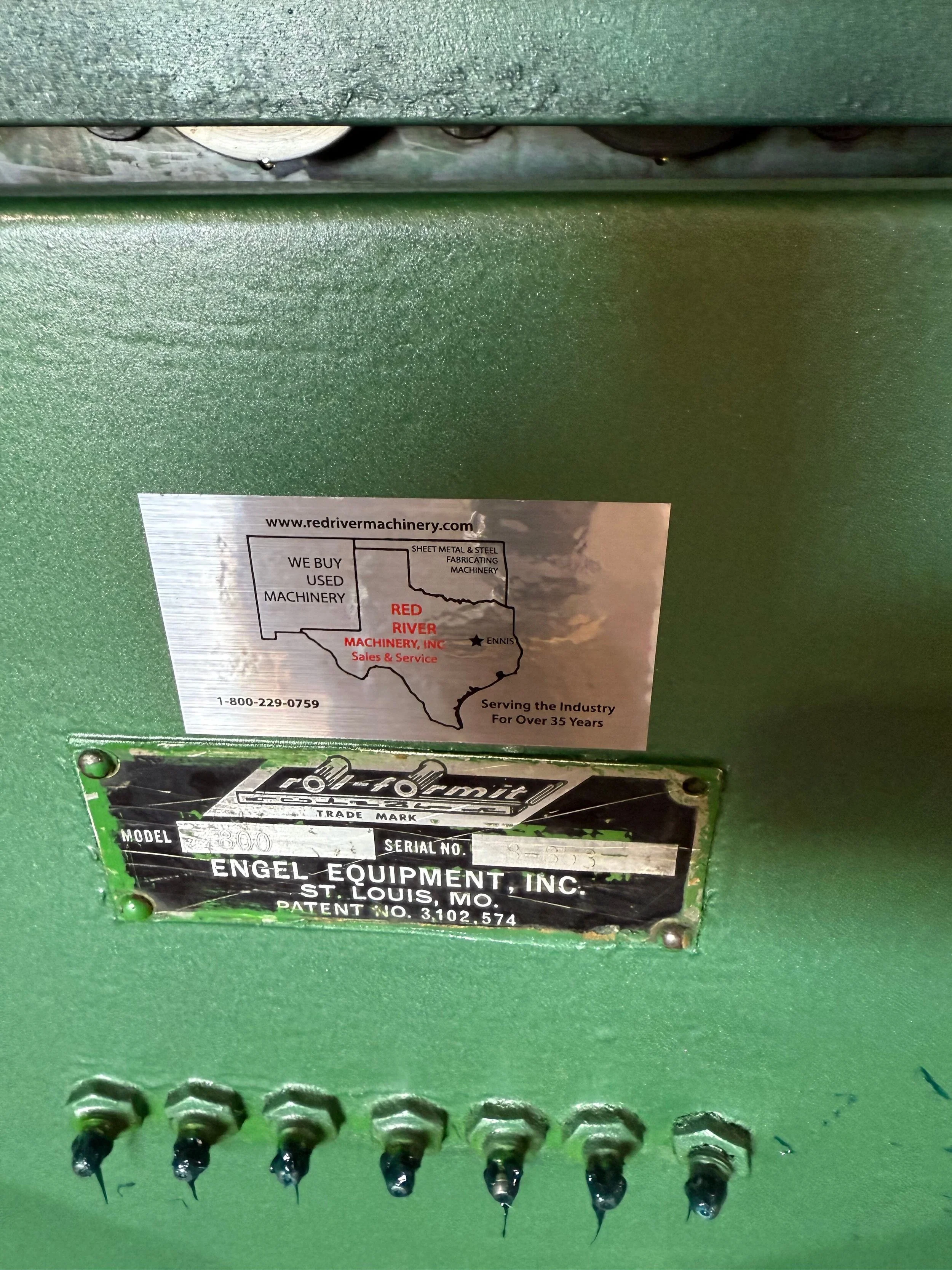 USED ENGEL 800 ROLLFORMER MACHINE