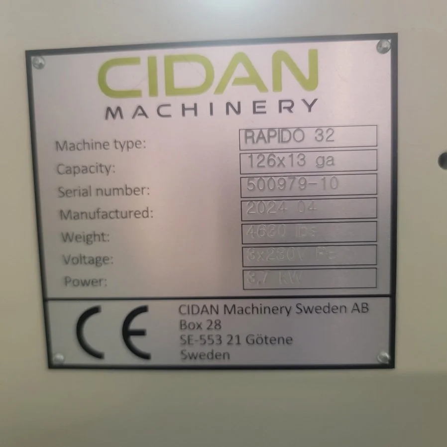 USED CIDAN RAPIDO 32 ELETRIC SHEAR 10FT X13GA