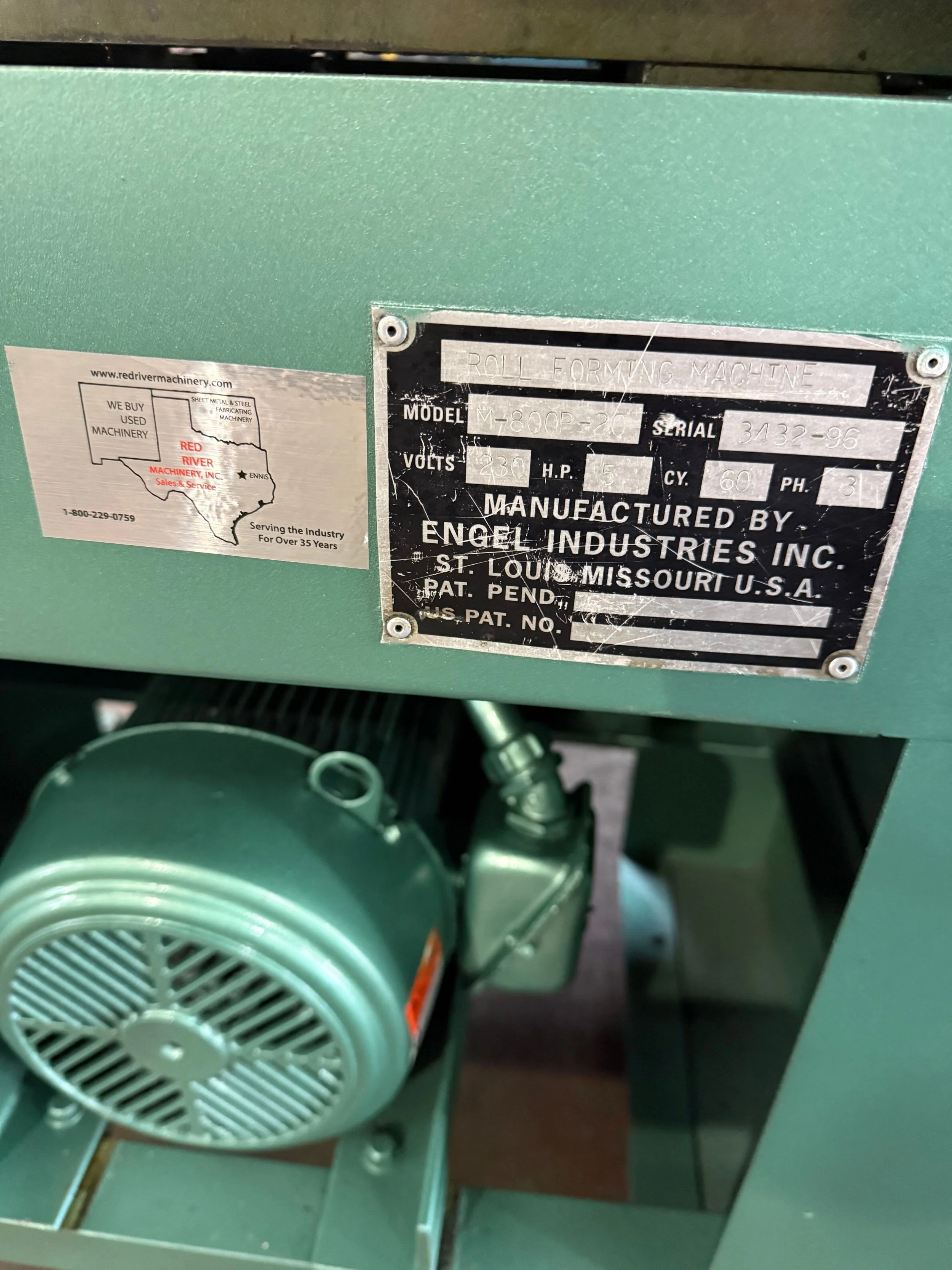 USED ENGEL 20GA SUPER SPEED ROLLFORMER