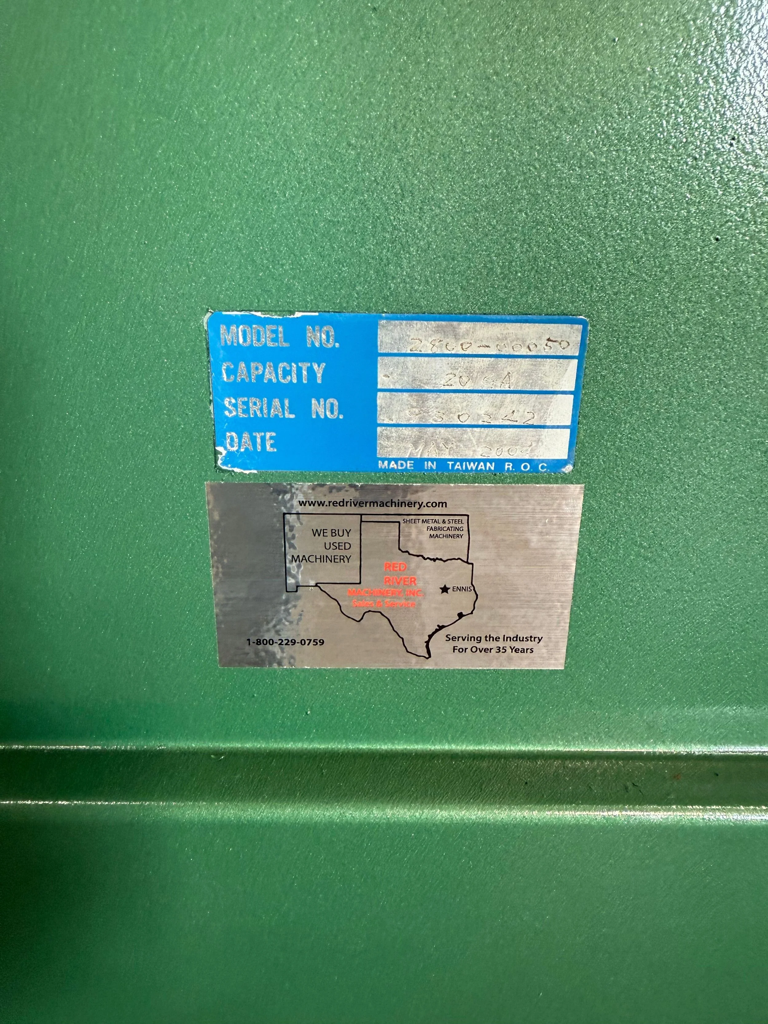 USED 20GA PITTSBURGH MACHINE