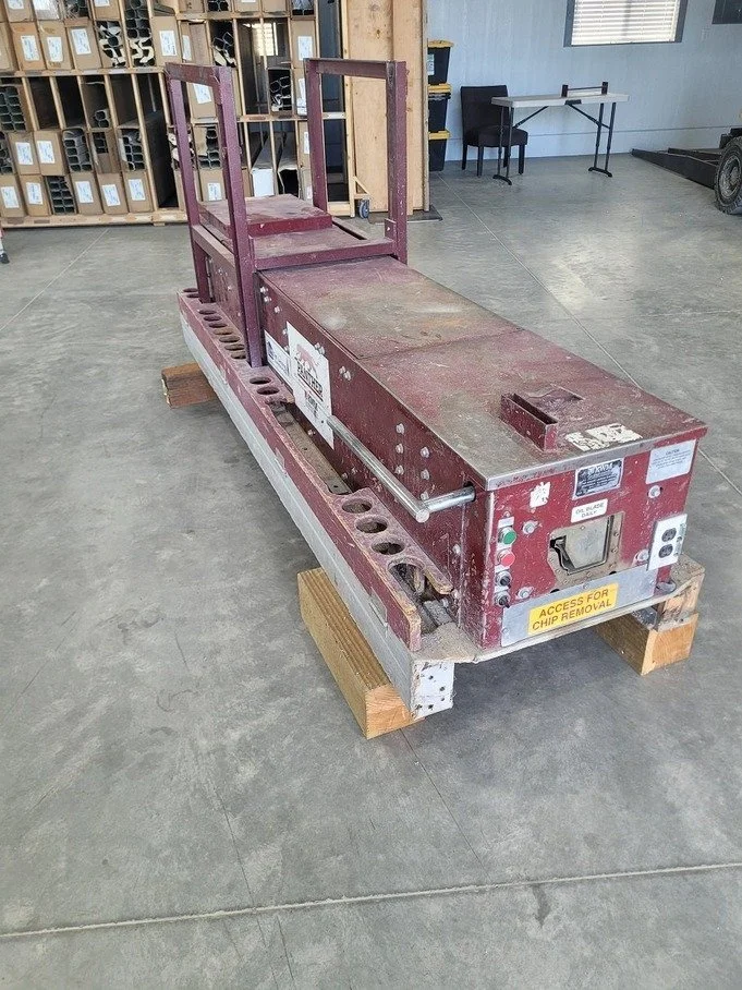 USED KWM IRONMAN 5INCH GUTTER MACHINE — Red River Machinery Inc
