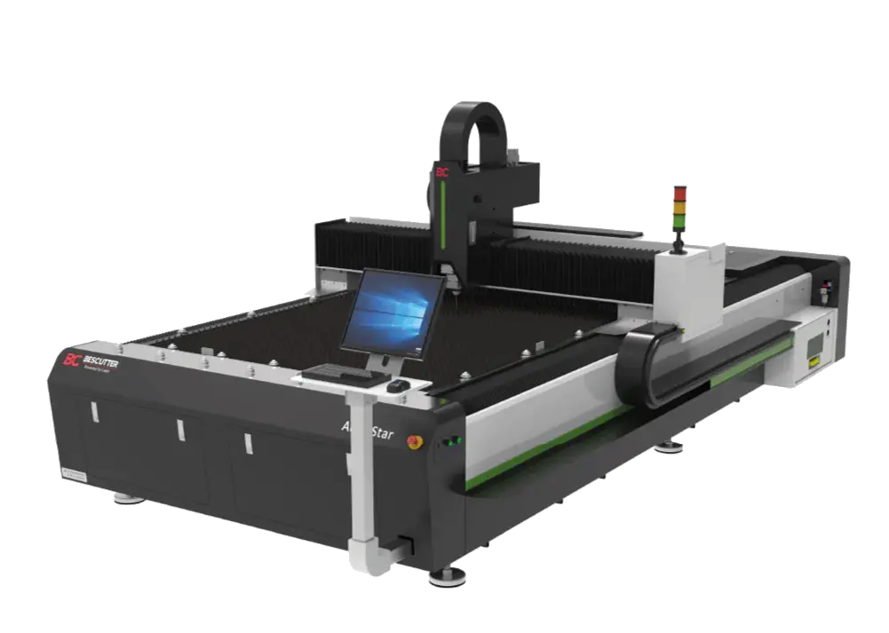 NEW BESCUTTER ACCU STAR 5'X10' FIBER LASER METAL CUTTING MACHINE 1000-2000W IPG