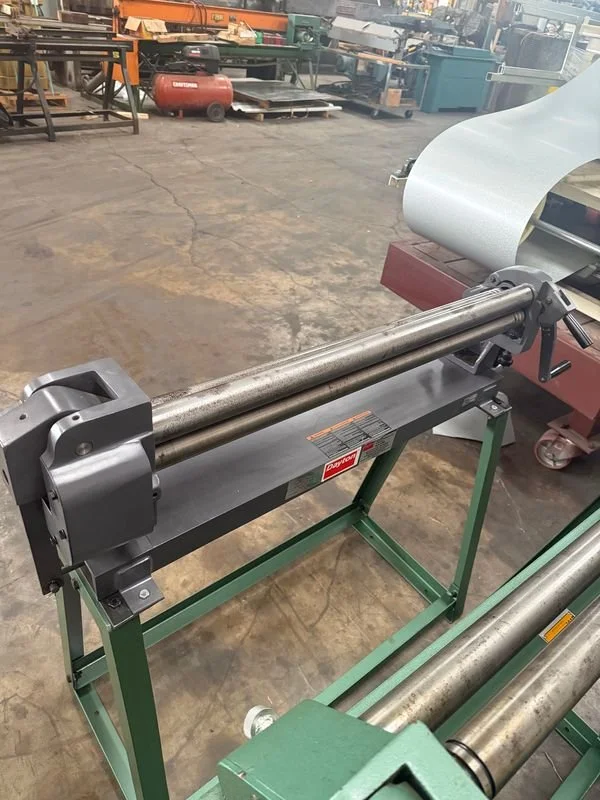 USED DAYTON 36' 22GA SLIP ROLL WITH FLOOD STAND