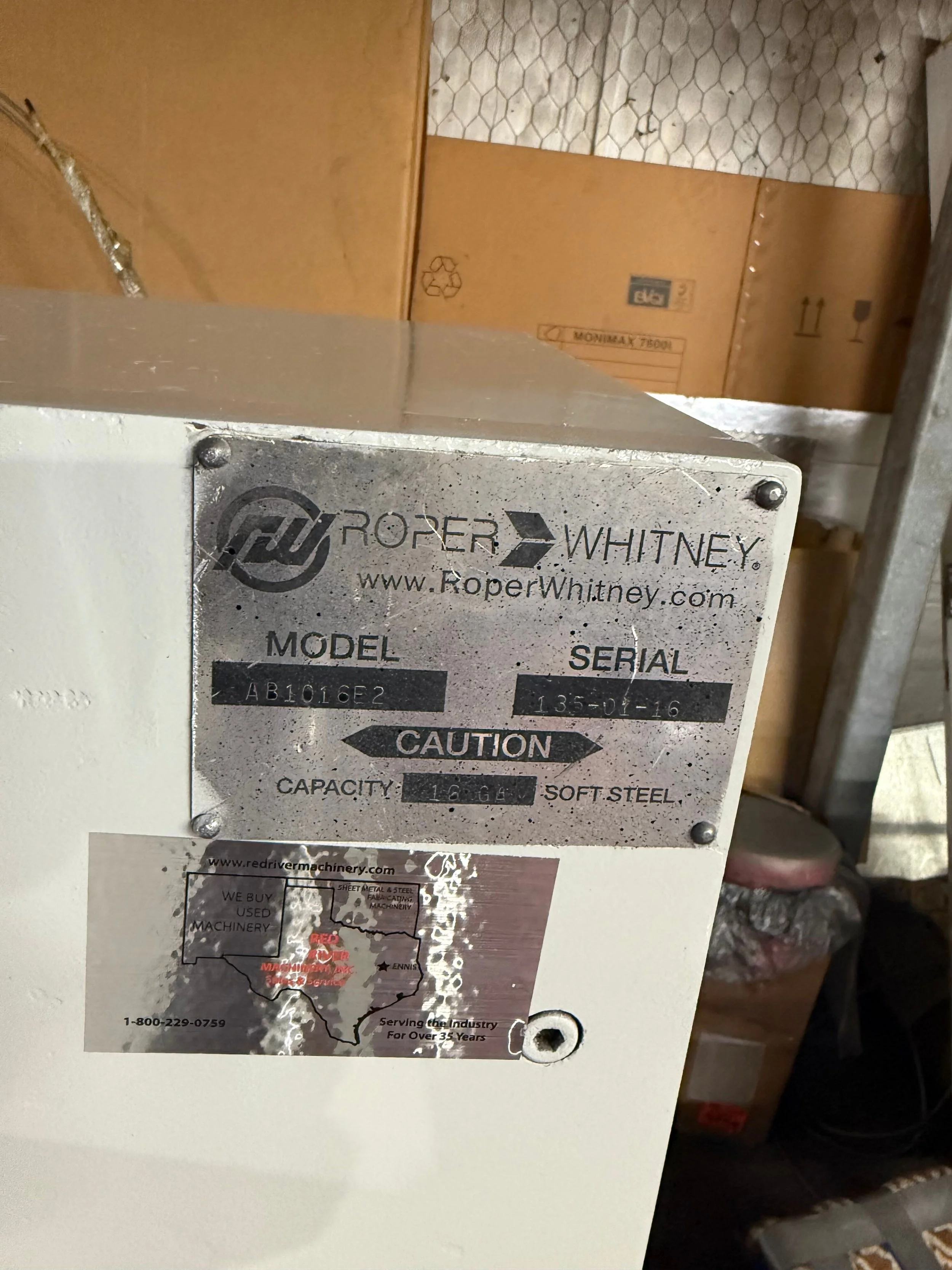 USED ROPER WHITNEY AB1016E2 AUTOBRAKE