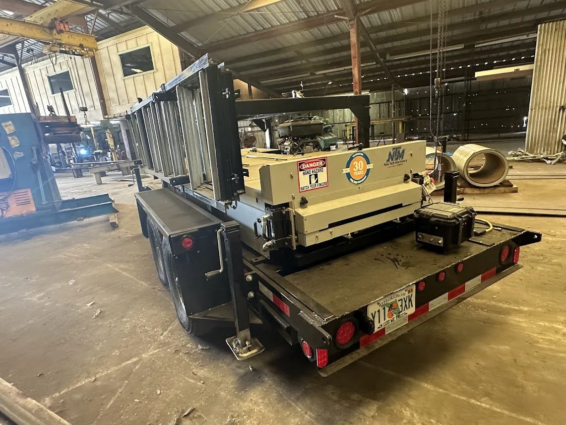 | Condition: USED | Type: ROOF PANEL MACHINE | Manufacturer: NEW TECH MACHINERY | Model: 5V CRIMP | Year: 2021 |