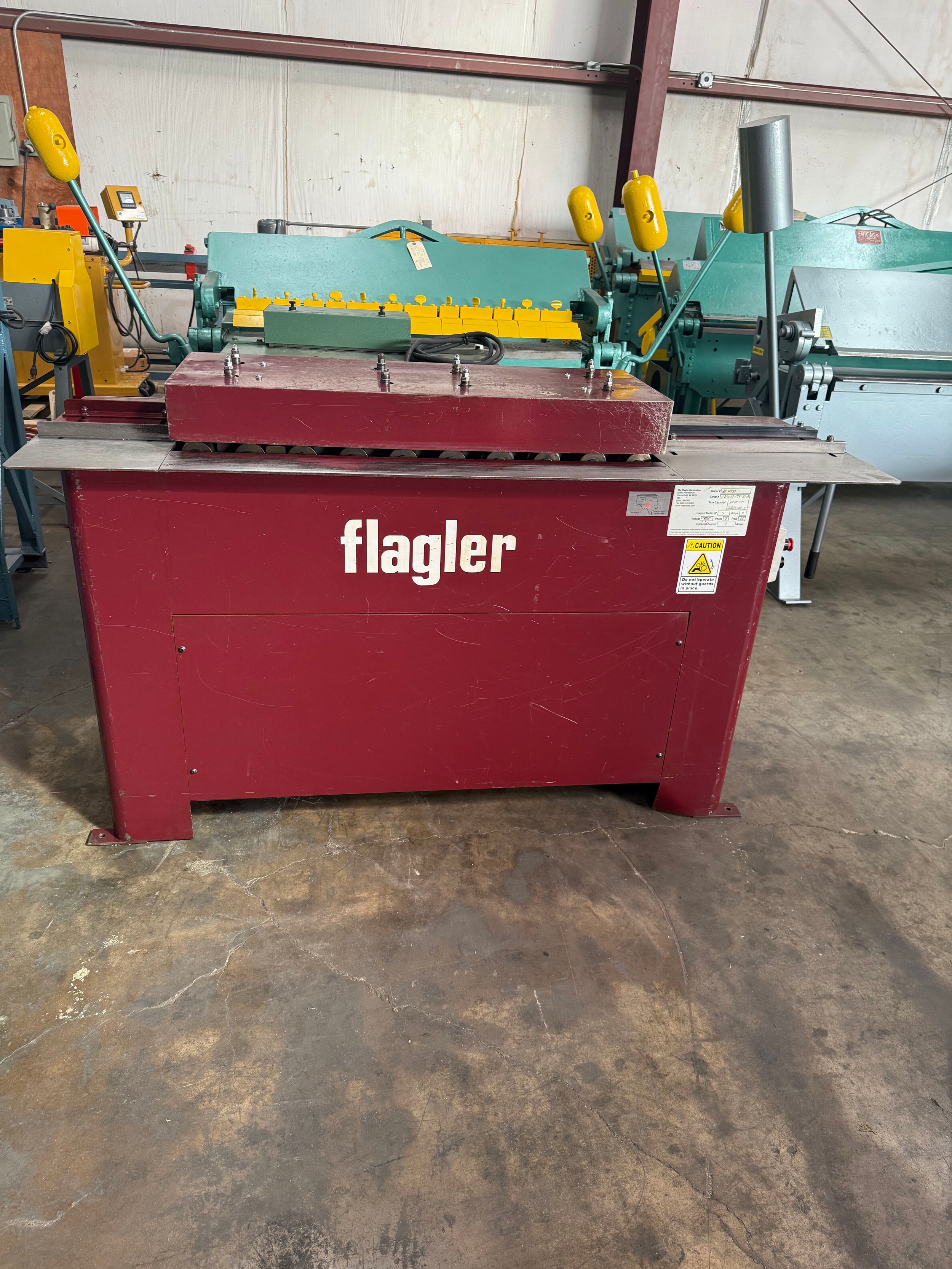 Enhance your productivity with the USED FLAGLER 20 GA PITTSBURGH MACHINE. Built to last and easy to use